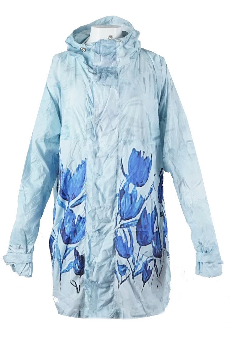 HeArt - Sunart kort Regenjas - Tulpen Blauw-tussenjas bloem