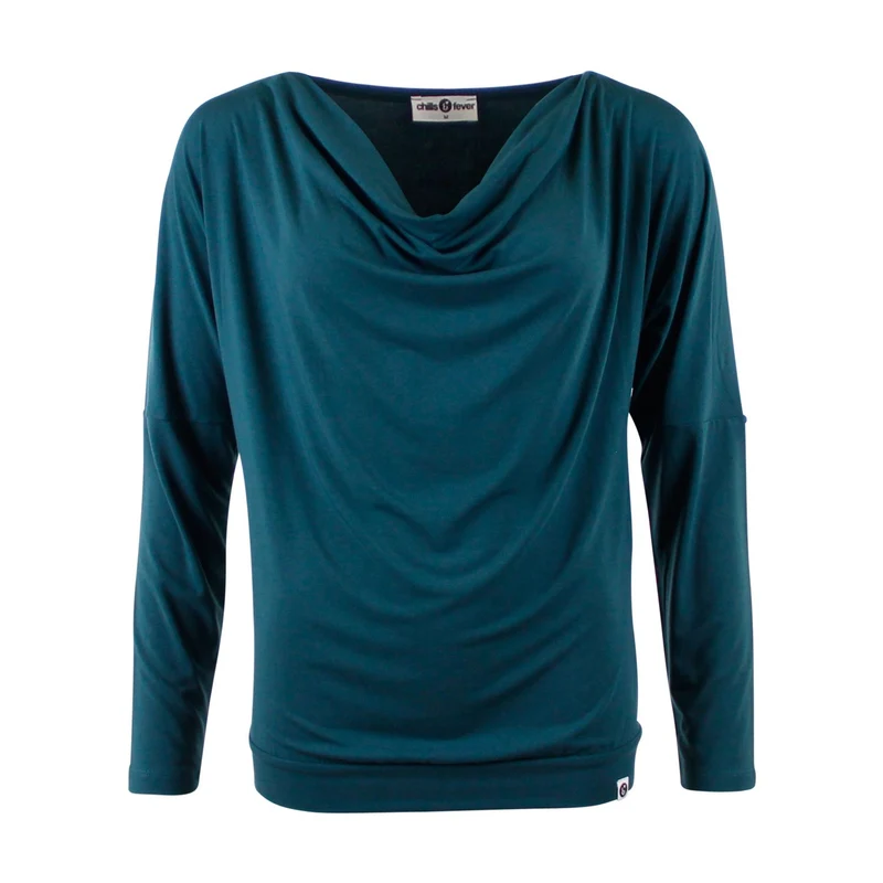 Chills and Fever shirt mimi deep teal