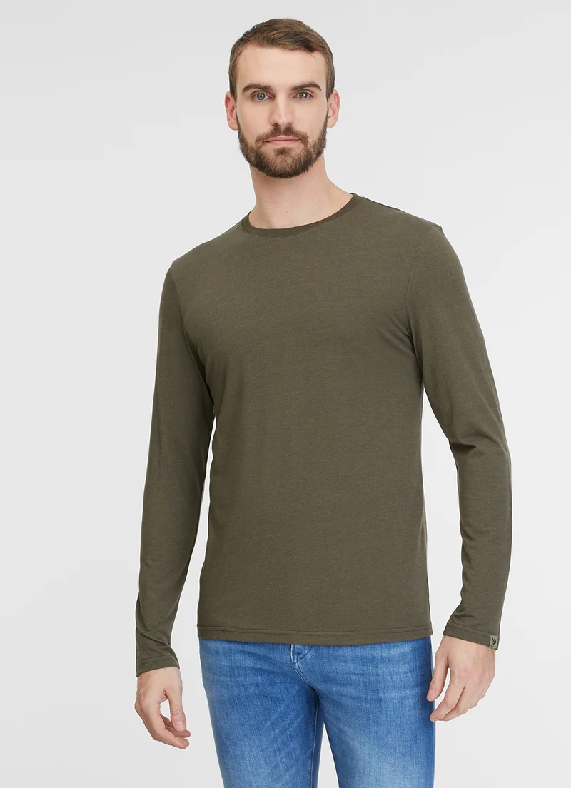 Ragwear zachari longsleeve dark olive