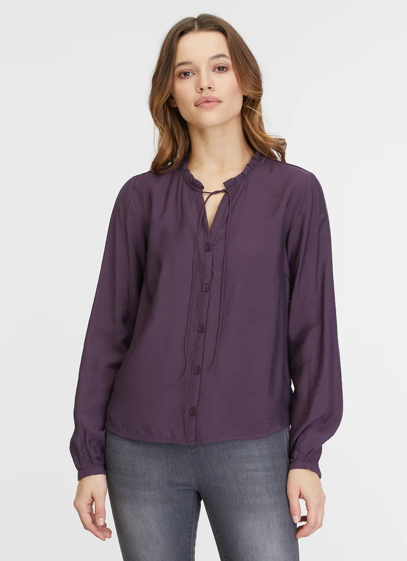 Ragwear ione longsleeve plum