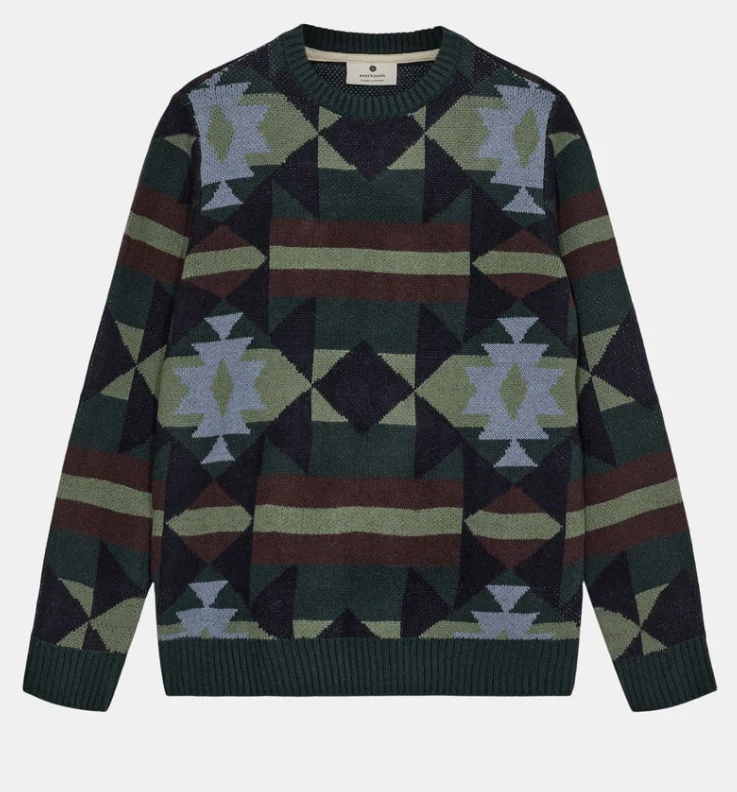 Anerkjendt aksune inka wool knit forest night