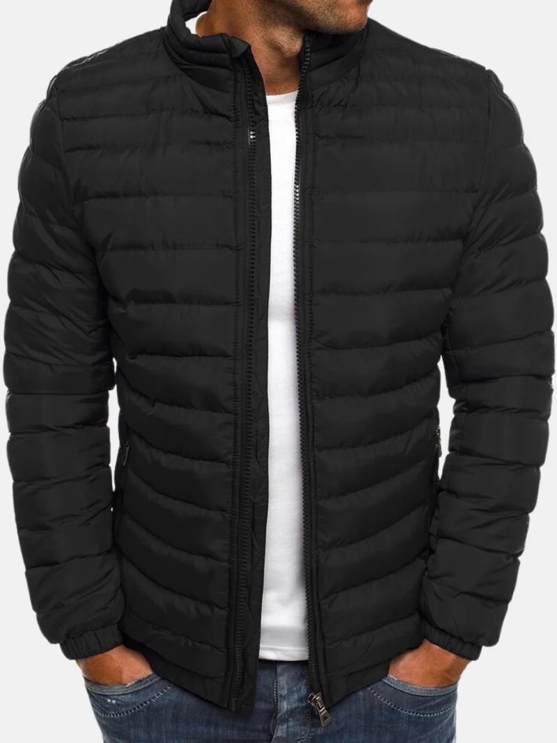 Heren Gewatteerde Jack Lichtgewicht & Slim Fit