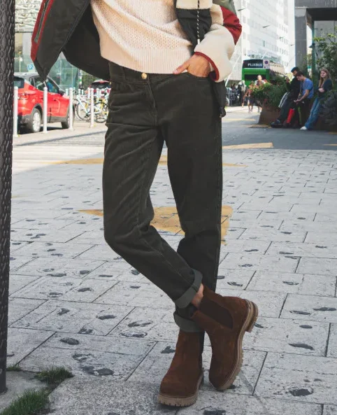 C'est beau la vie Eddy pantalon velours kaki