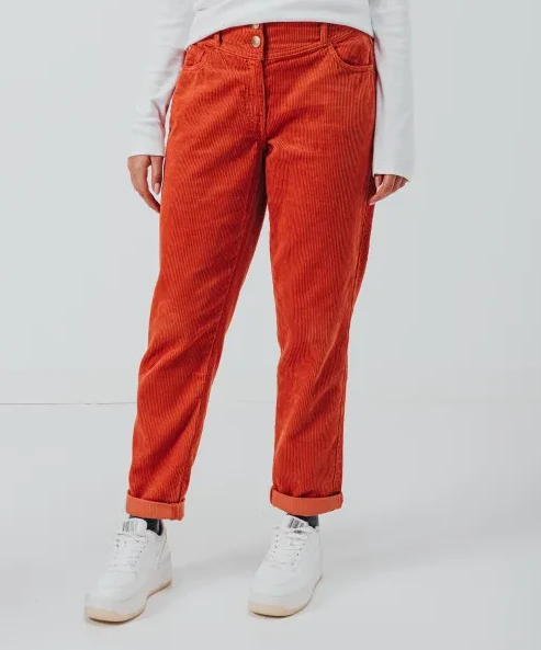 C'est beau la vie Eddy pantalon velours acajou