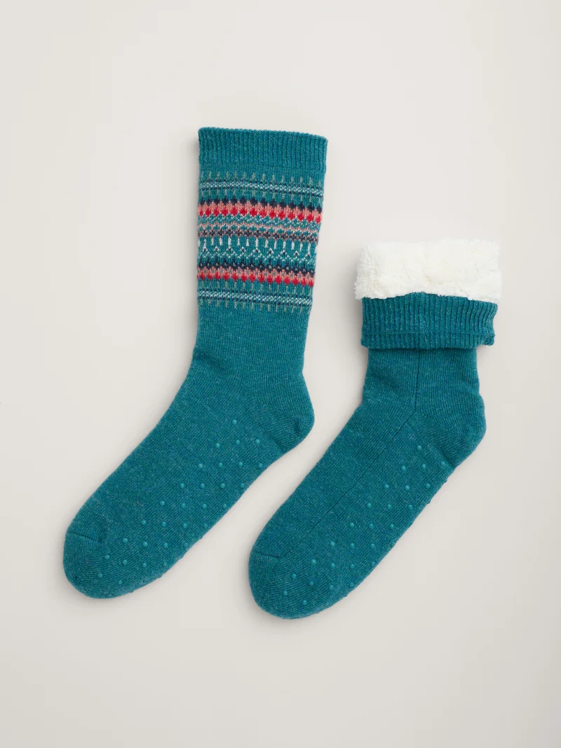 Seasalt Cornwall cottage socks spring fair lake mix