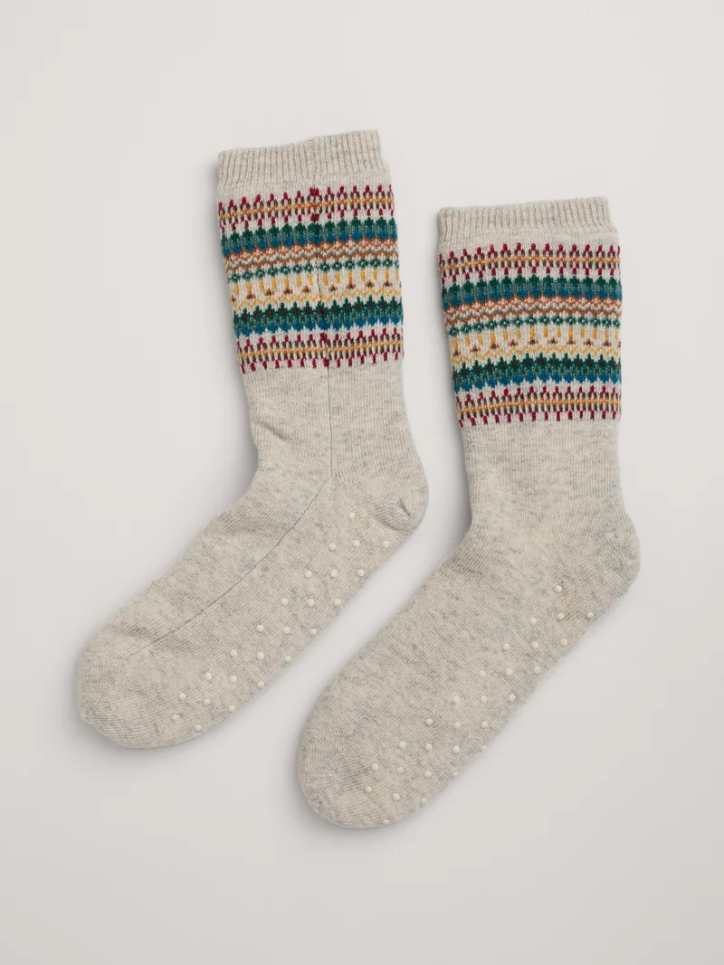 Seasalt Cornwall cottage socks spring fair aran mix