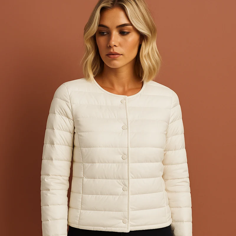 Dames Ultradunne Lichtgewicht Donsjas – Warm & Stijlvol