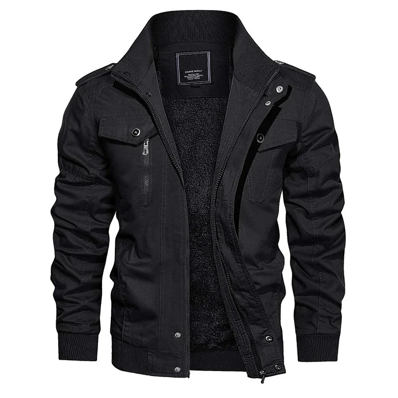 Heren Militaire Bomberjack – Robuust en Warm voor de Winter