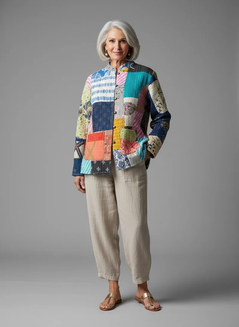 BB Style - Indiaas patchwork jasje – reversibel 2