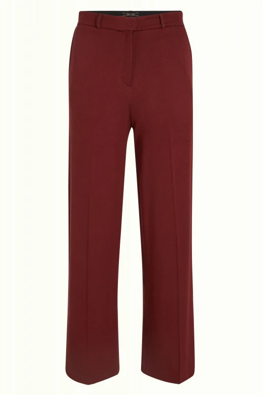King Louie federica pants milano uni beet red