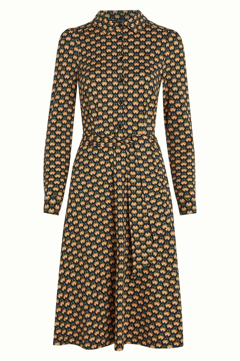 King Louie sheeva dress valet streeple blue