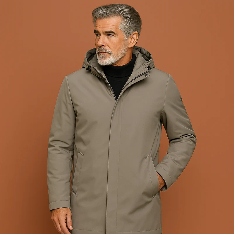 Heren Winterjas met Capuchon - Stijlvol & Warm