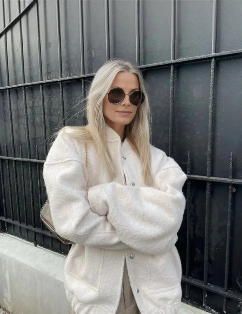 Dames Oversized Bomberjack - Trendy Comfort voor Elk Seizoen