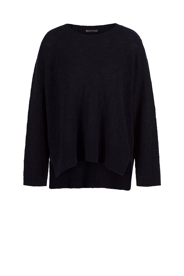OSKA® Pullover 458 / Bouclé wolmix - Black