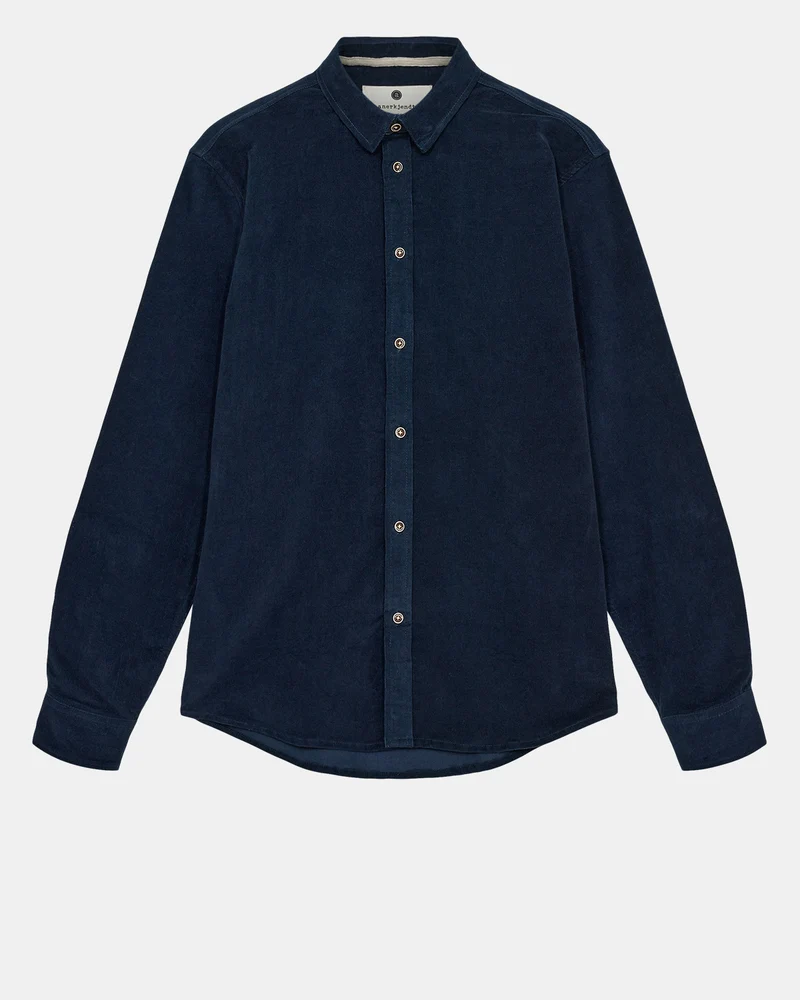 Anerkjendt akleif solid cord shirt sky captain