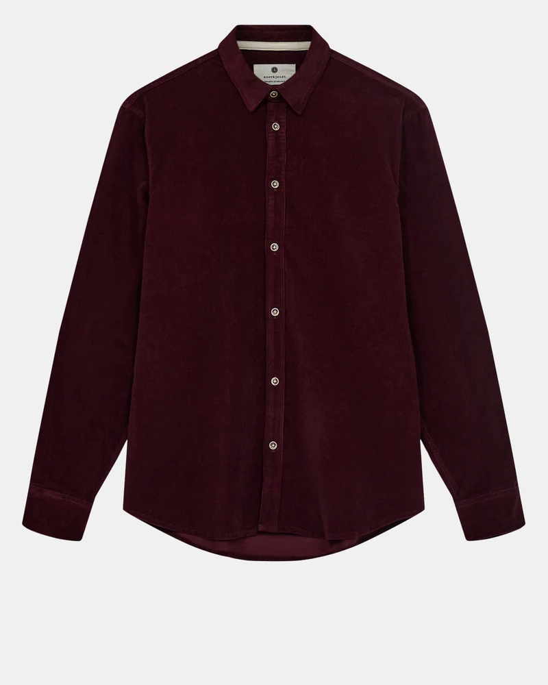 Anerkjendt akleif solid cord shirt port royal