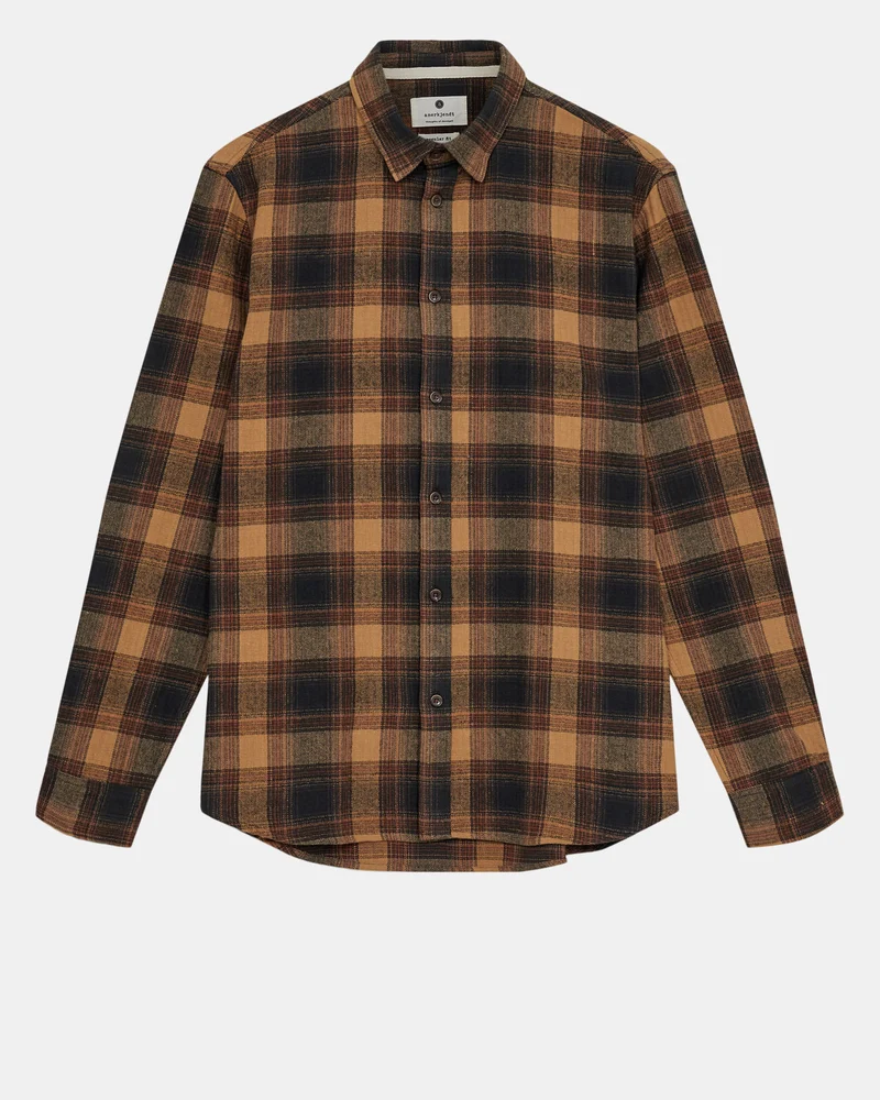 Anerkjendt akleif flannel check shirt wood thrush