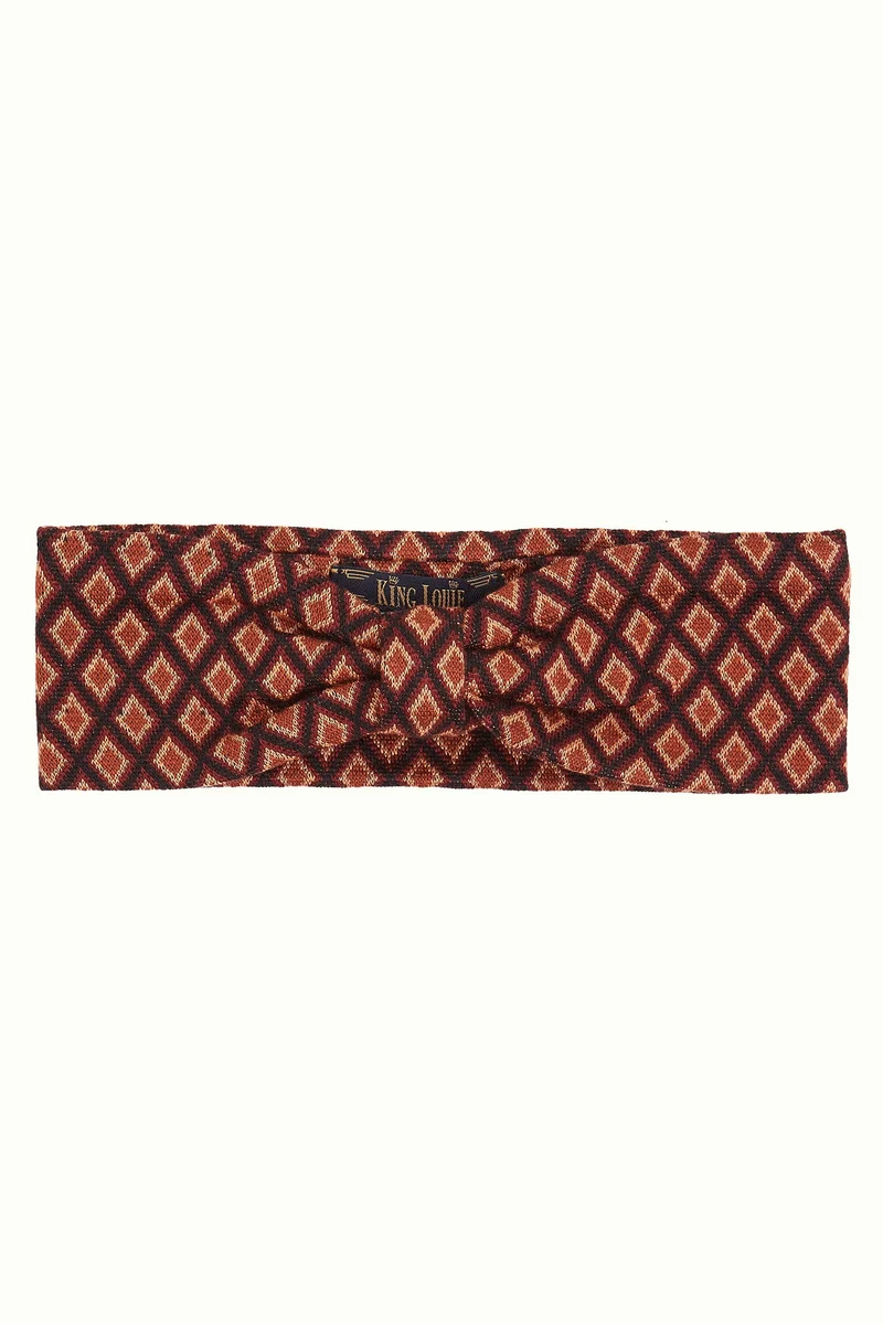 King Louie hairband brash cabernet red