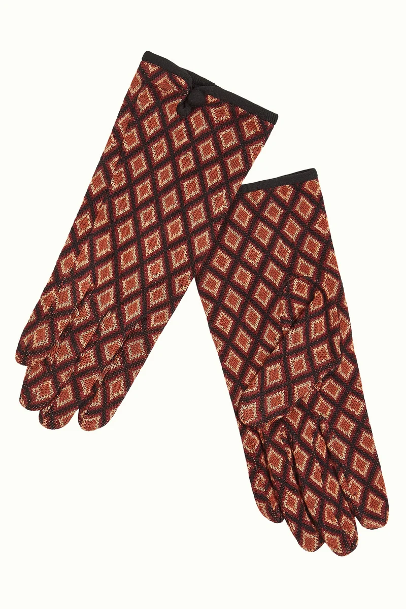 King Louie gloves brash cabernet red