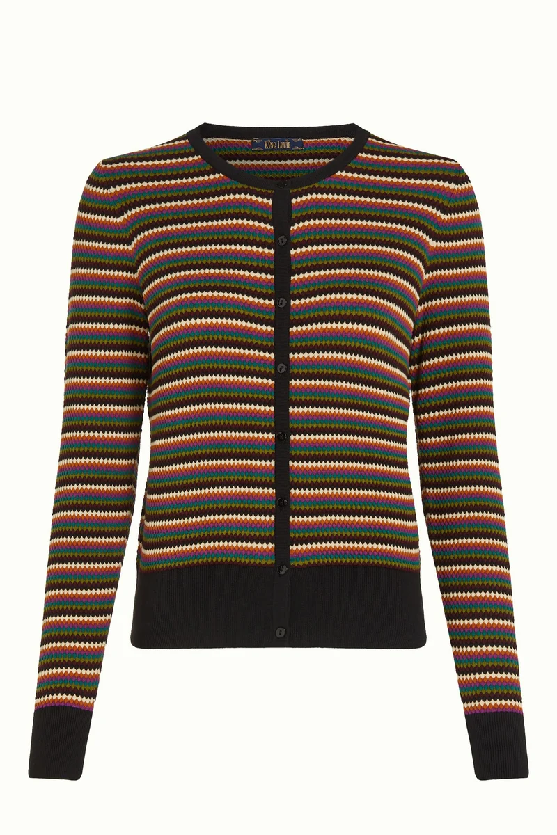 King Louie cardi roundneck gilmour black