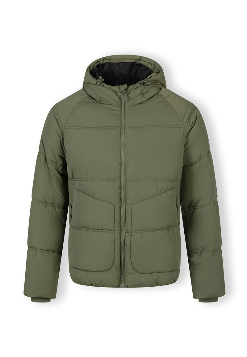 Men's puffer jacket in khaki