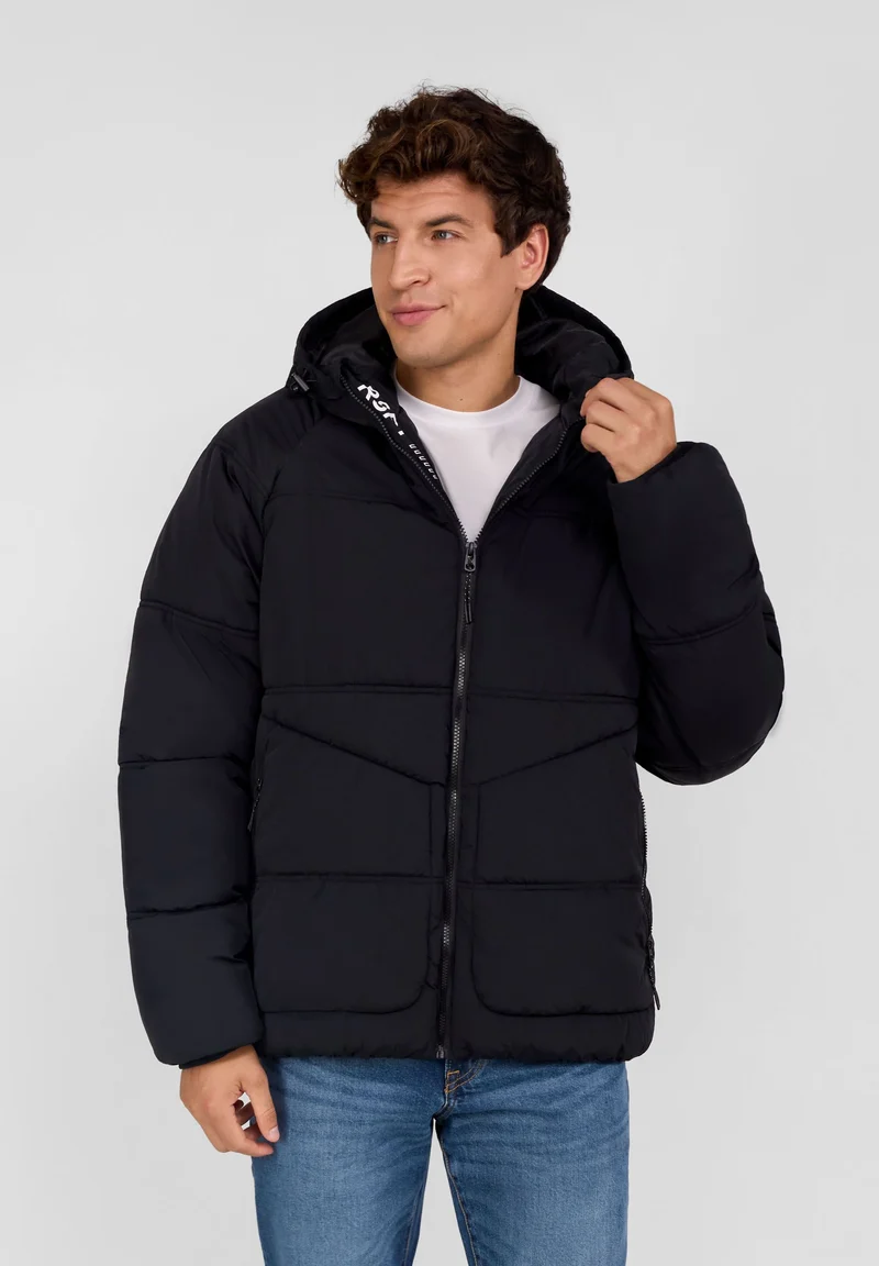 Men's puffer jacket in black