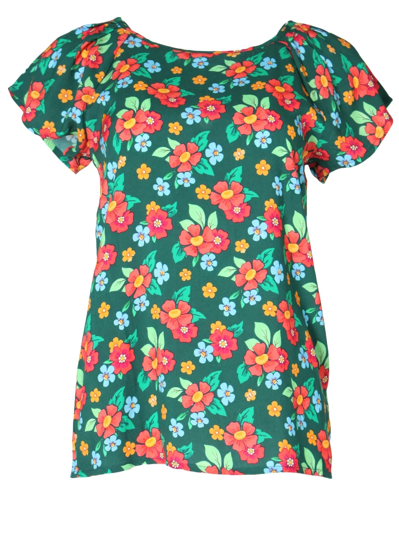 Circus clothing top red poppy