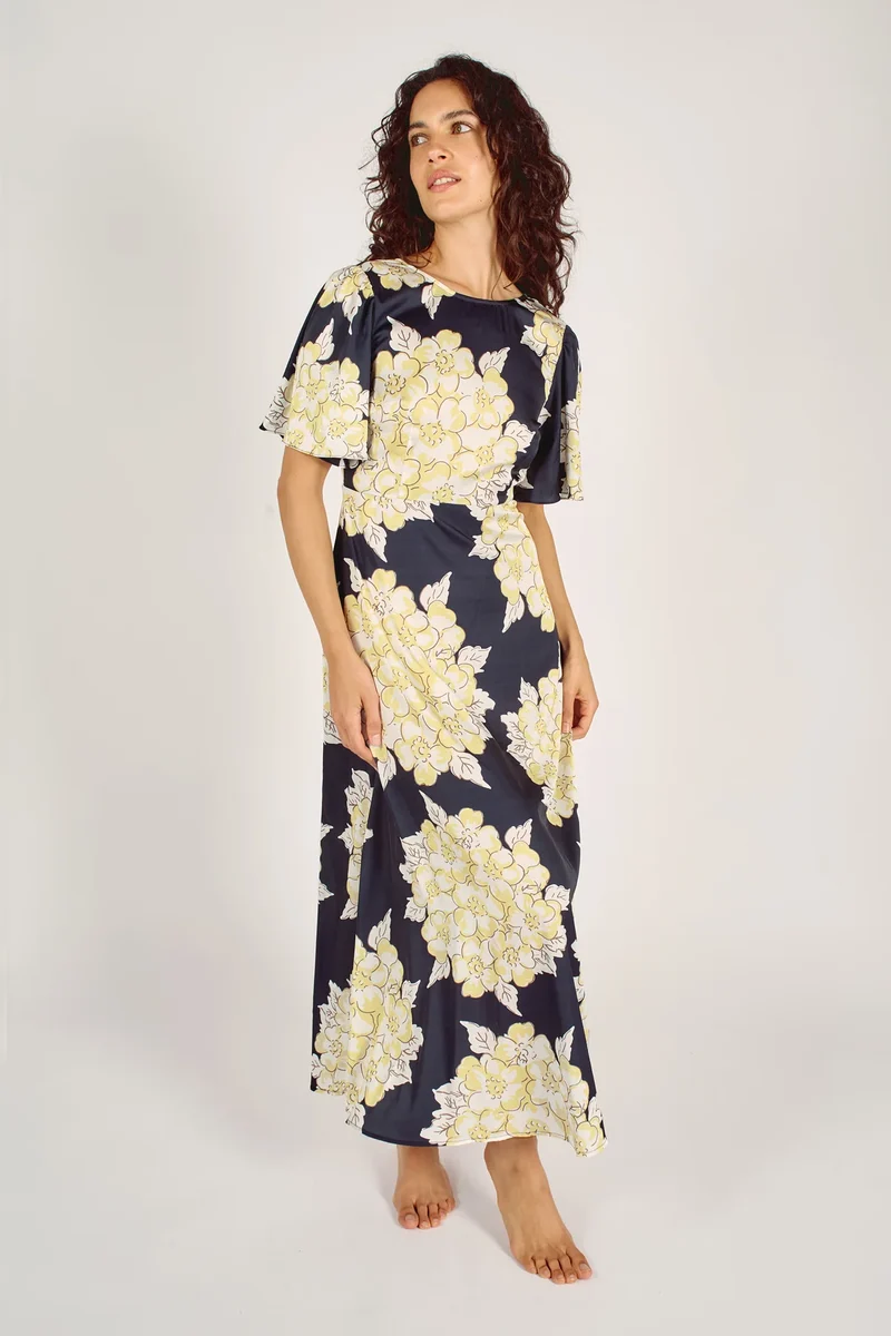 Traffic People rene dress navy/cream