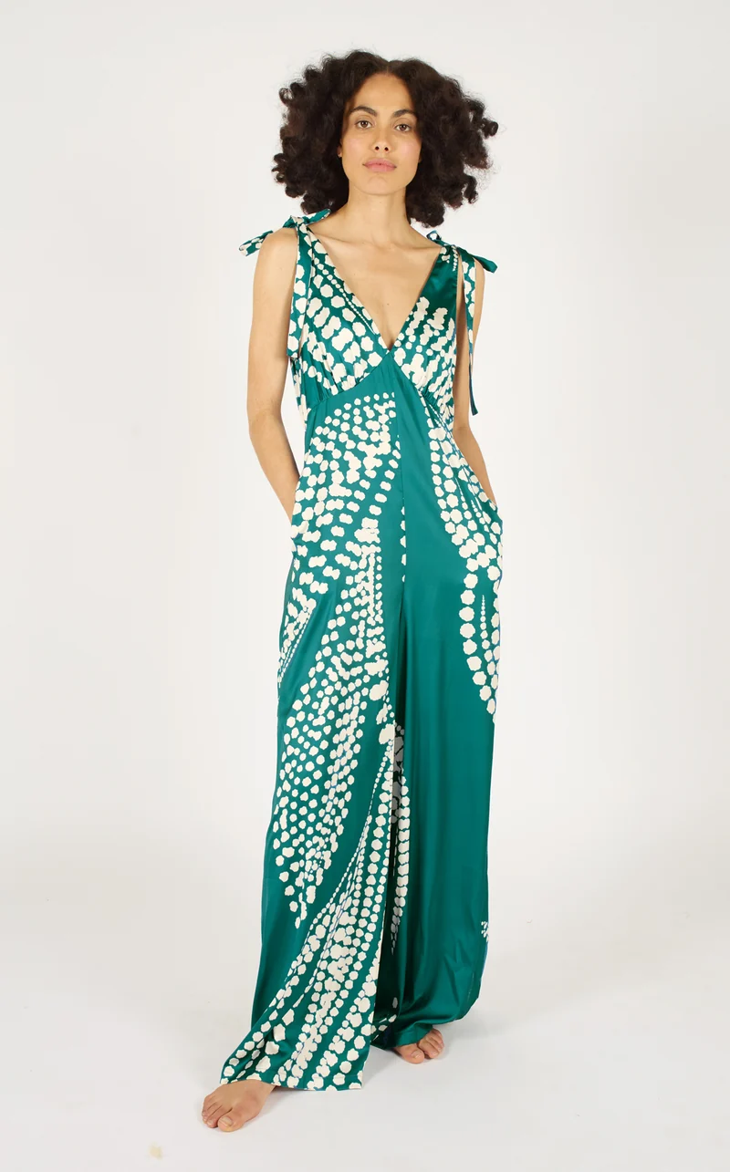 Traffic People gracie jumpsuit blue