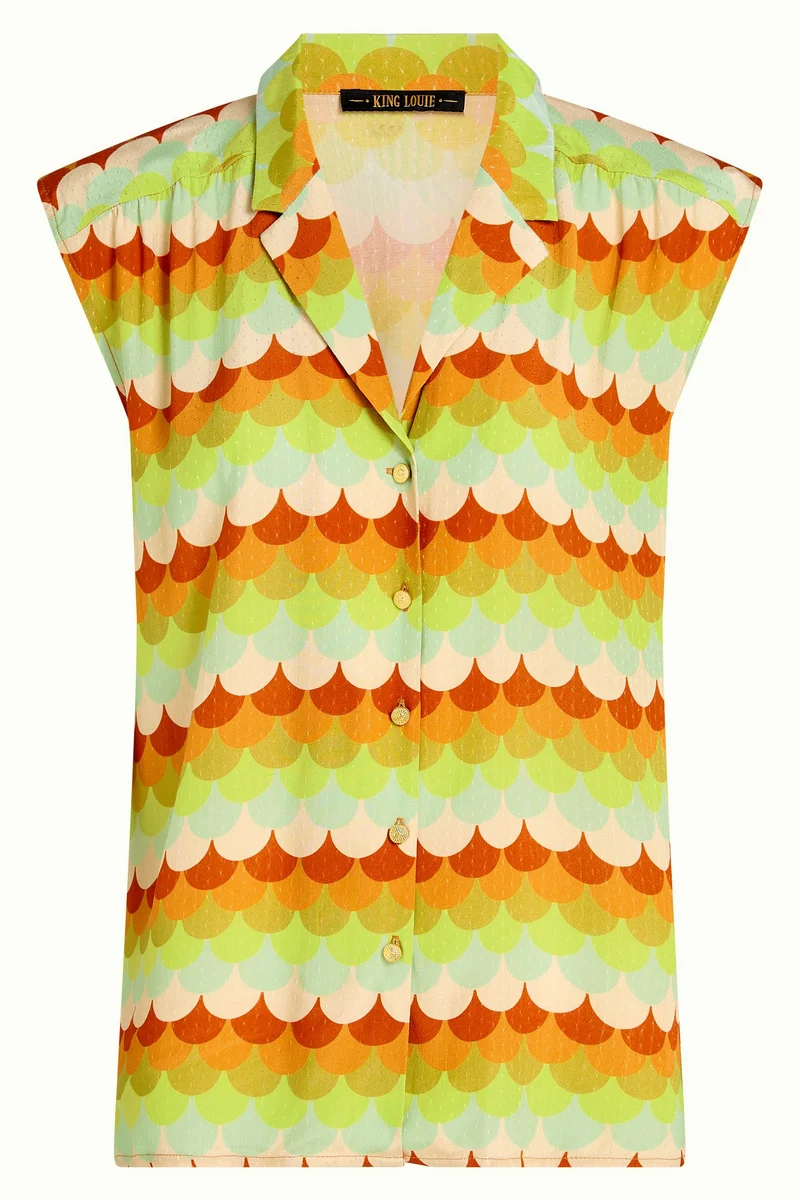 King Louie july blouse peaches umbre