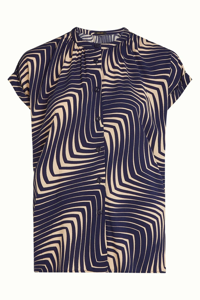 King Louie stella blouse cleo evening blue