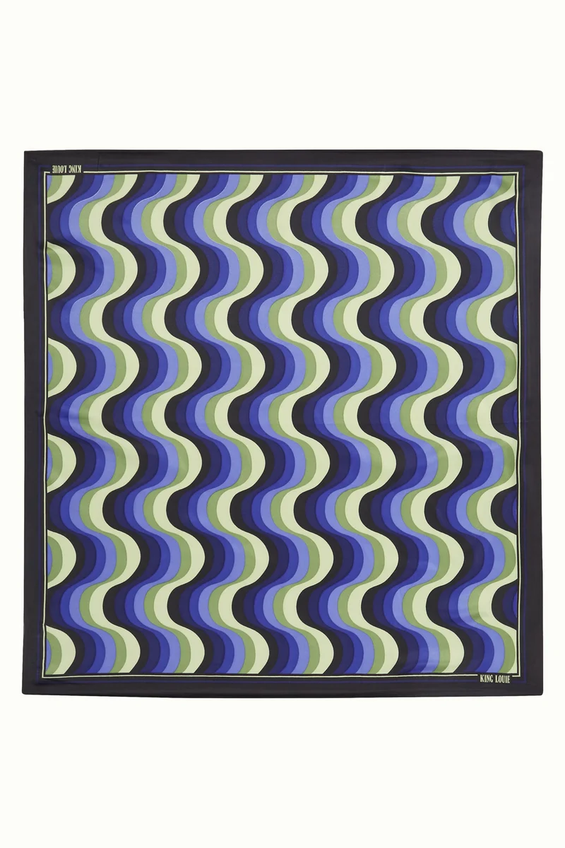 King Louie scarf satin jiggy black