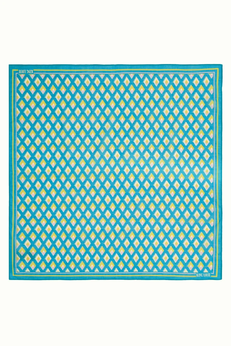King Louie scarf cotton pebble kayaking green