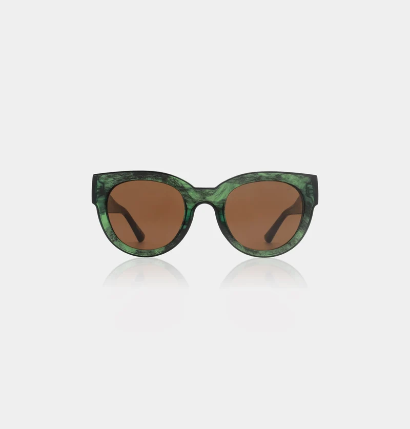 A. Kjaerbede sunglasses Lilly green marble transparent