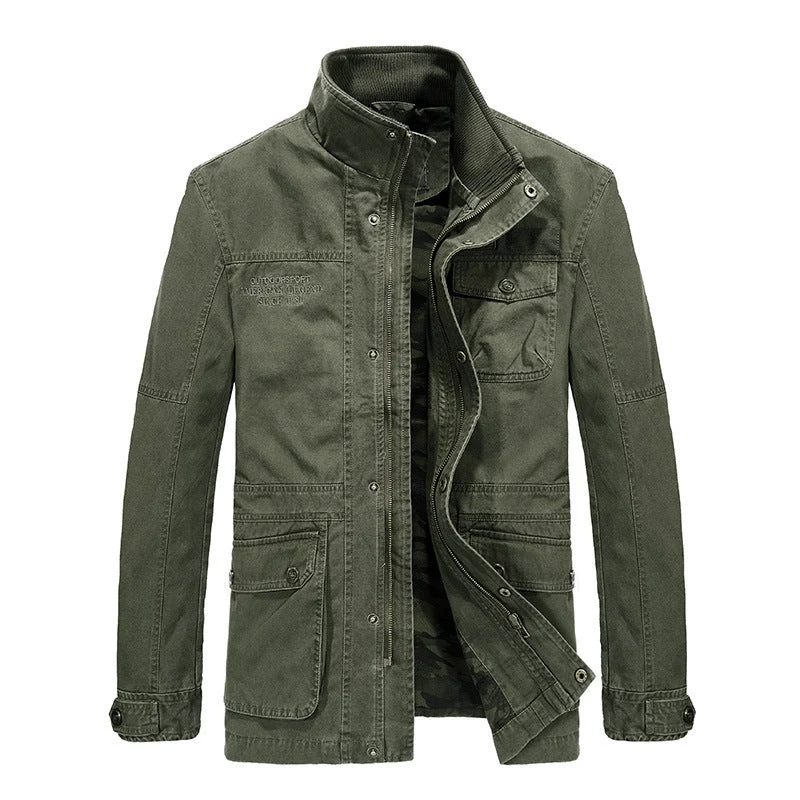 Heren Winterjas Cargo Jacket – Premium Outdoor Tussenjas met Praktische Zakken