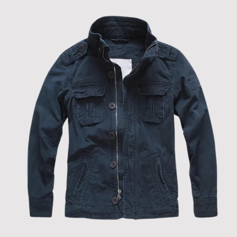 Heren Vintage Jas – Tijdloze Luchtmachtstijl met Premium Katoen