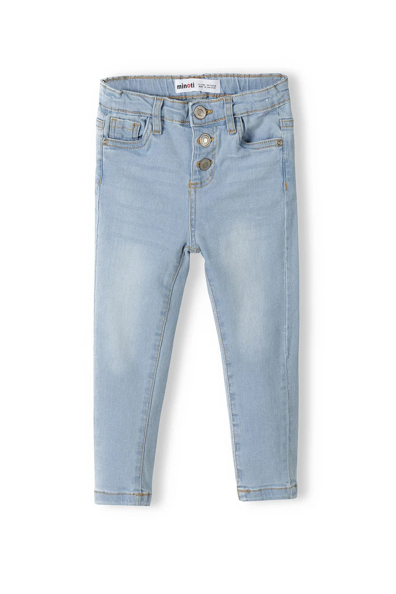 Girls' slim jeans in light blue