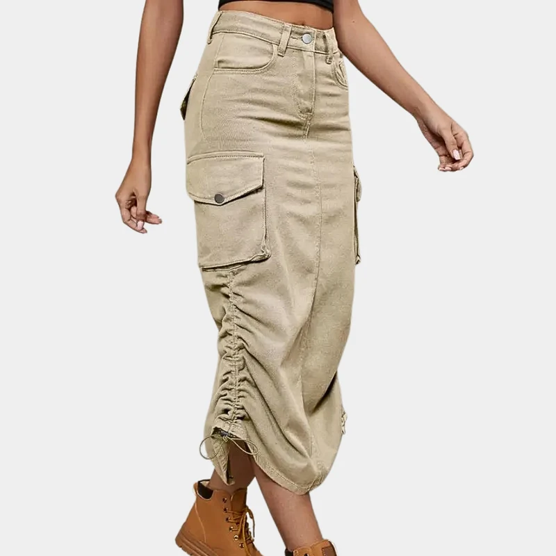 Dames Retro Cargo Rok: Stijlvol & Veelzijdig voor Elke Gelegenheid