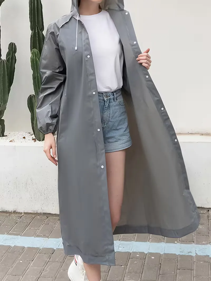 Unisex Regenjas met Capuchon voor Optimale Bescherming