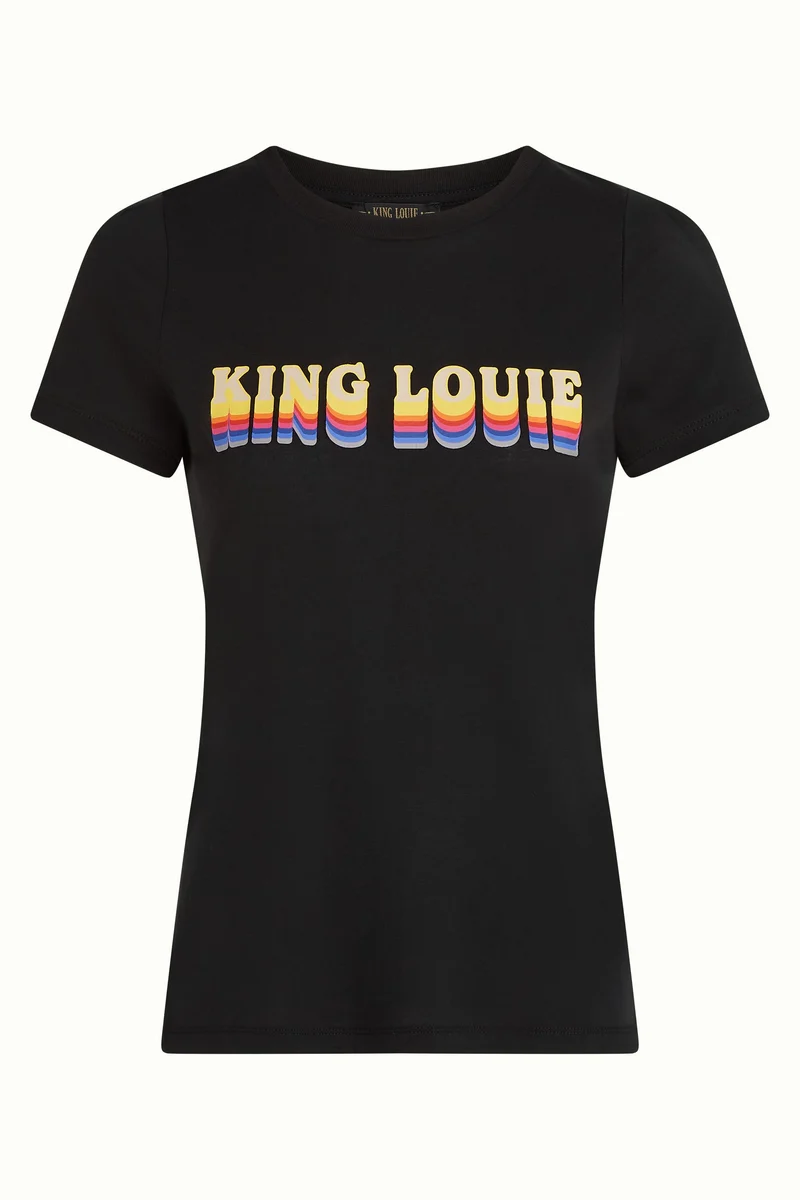 King Louie logo tee placement print black