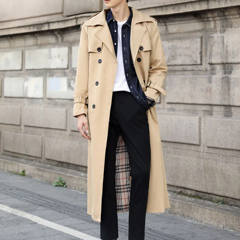 Klassieke Trenchcoat – Tijdloze Herenjas voor Herfst en Winter