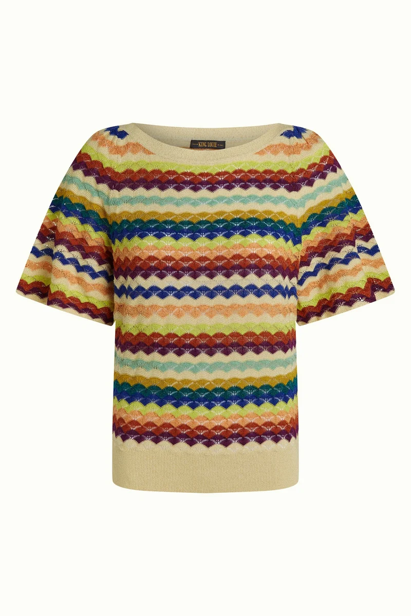 King Louie ivy wide top rise cream
