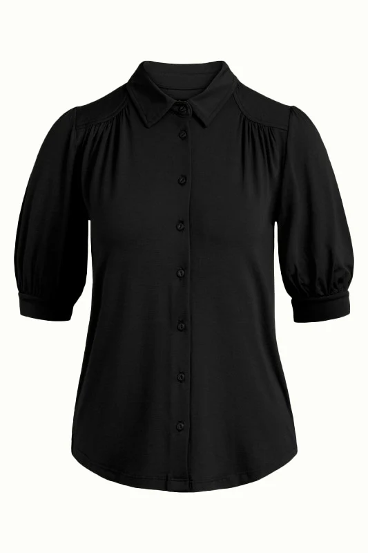 King Louie carina blouse viscose light black