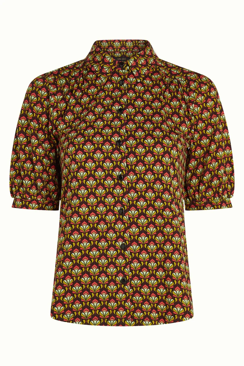 King Louie carina blouse toulouse black
