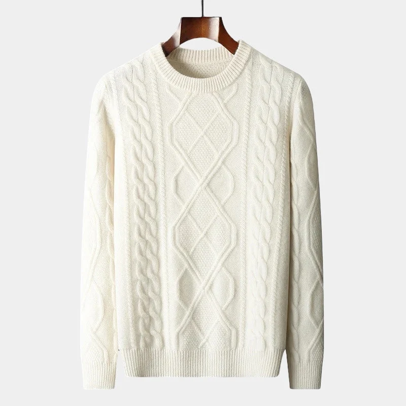 Merino Wol Gebreide Trui – Luxe Herenmode