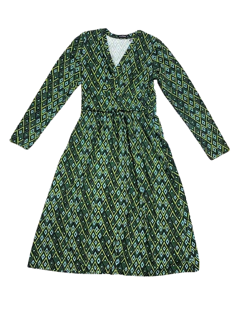 IchJane dress alisa diamond olive