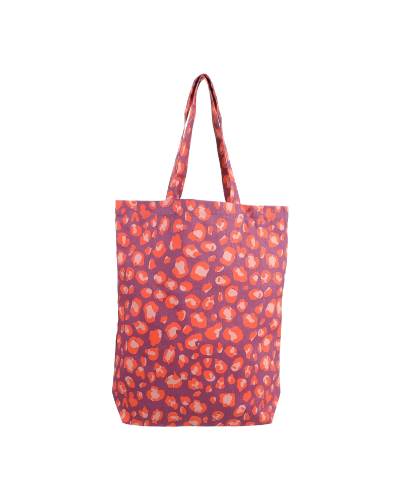 Kadodesign cotton bag leopard purple tales