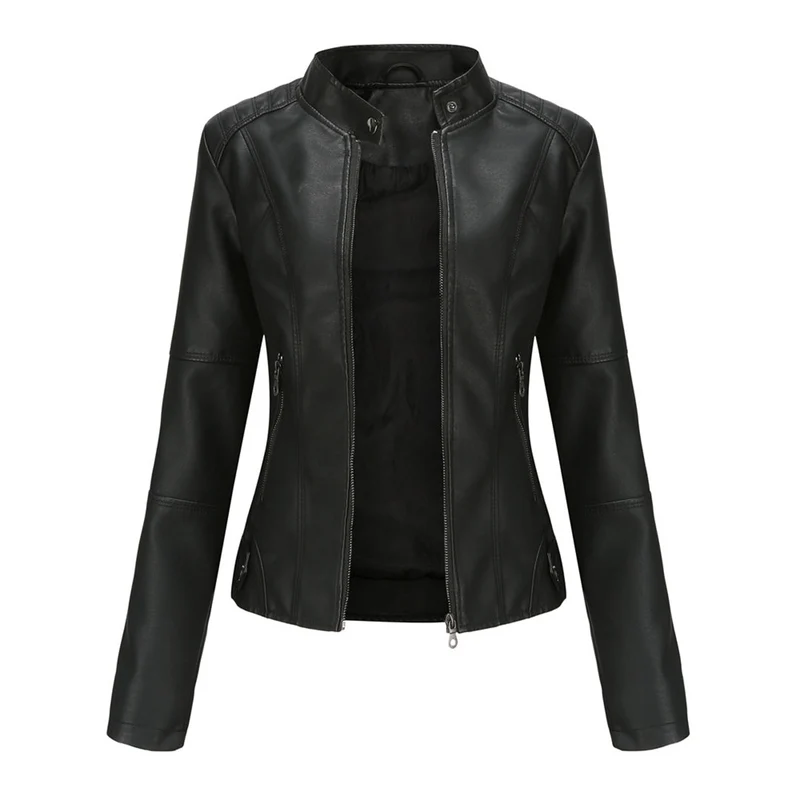 Getailleerde Leren Dames Jas – Tijdloos & Elegant