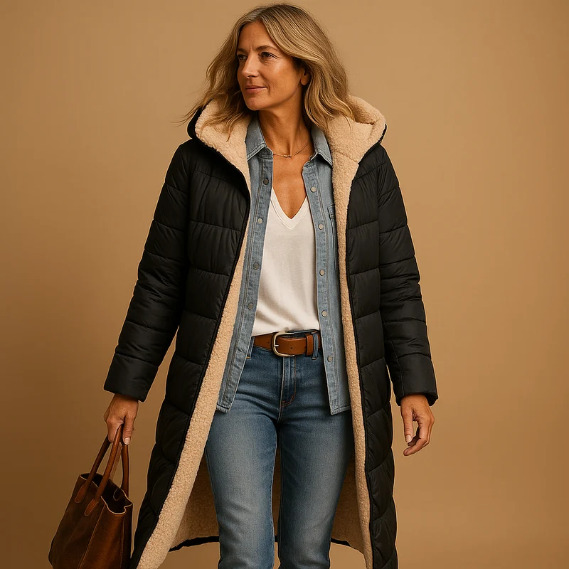 Lange Winterjas met Moderne Snit voor Dames | Ideaal voor Koude Dagen
