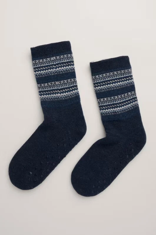 Seasalt Cornwall cottage socks men's man amber maritime